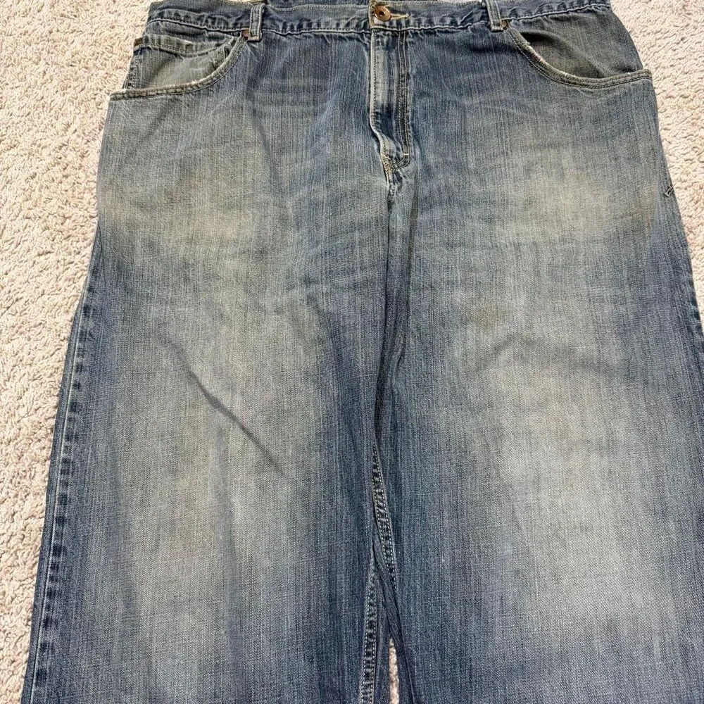 Levi-s Men's Blue and Navy Jeans